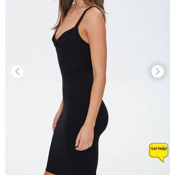 Butter yellow twist front midi dress - Picture 5 of 6